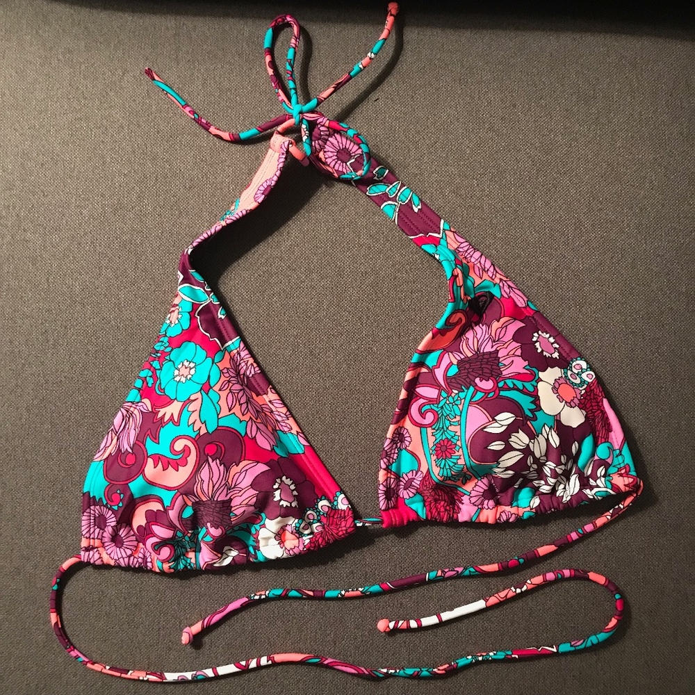 Roxy PacSun Patterned Triangle Bikini Top
